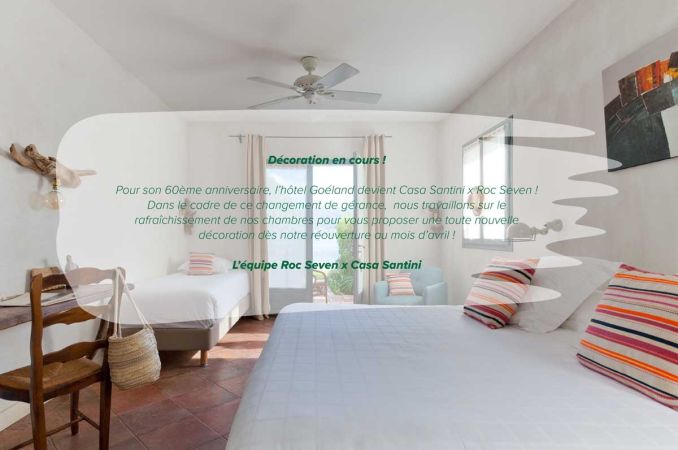 Room for 3 persons with terrace - Hotel Casa Santini - Roc Seven| Porto Vecchio